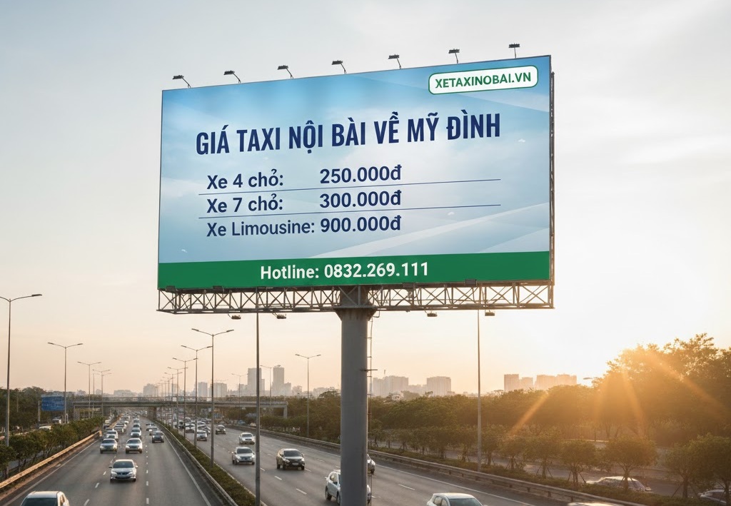 Giá taxi nội bài về bến xe mỹ đình
