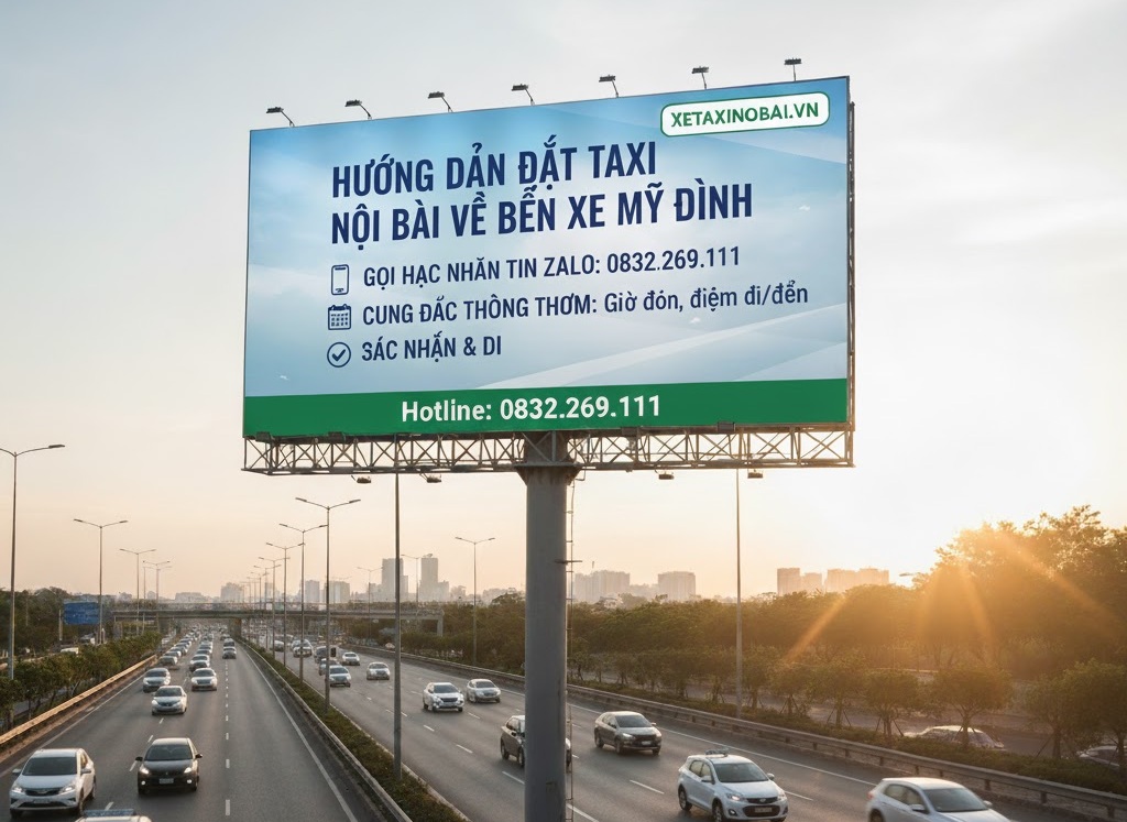Hướng dẫn Đặt Taxi Nội Bài Về Bến Xe Mỹ Đình