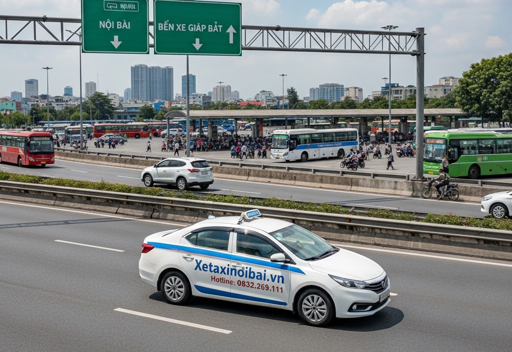 Taxi nội bài về bến xe giáp bát