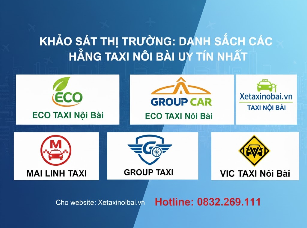 Danh Sách Các Hãng Taxi Nội Bài Uy Tín Nhất - Kinh nghiệm đi taxi từ Nội Bài về Hà Nội