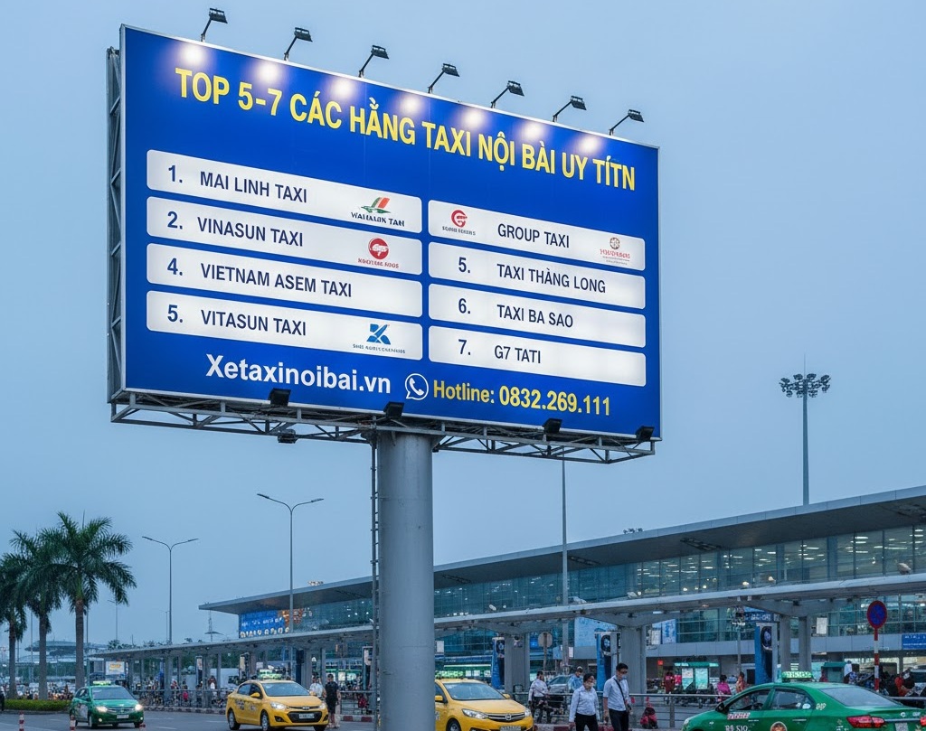 Dịch vụ đưa đón sân bay nội bài - Top 5 hãng taxi nội bài uy tín