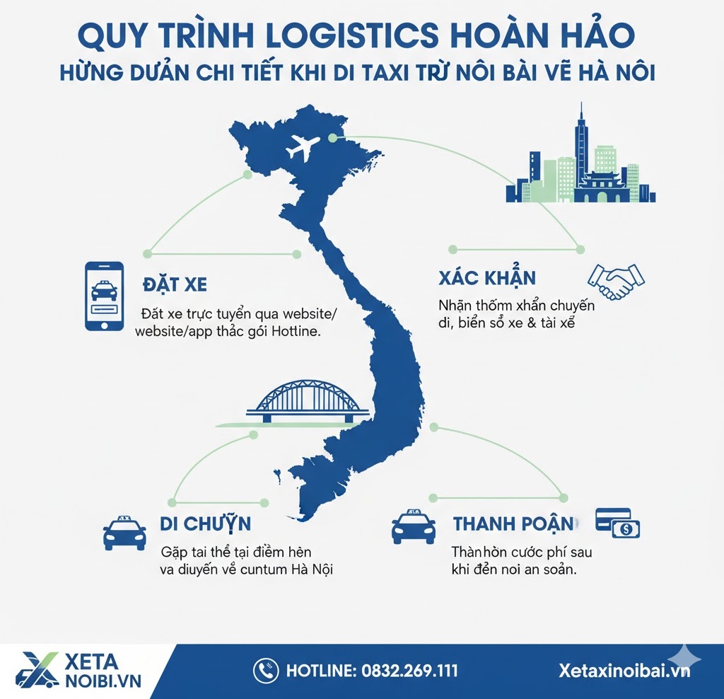 Quy Trình Logistics Hoàn Hảo - Hướng Dẫn Chi Tiết Khi Đi Taxi Từ Nội Bài Về Hà Nội