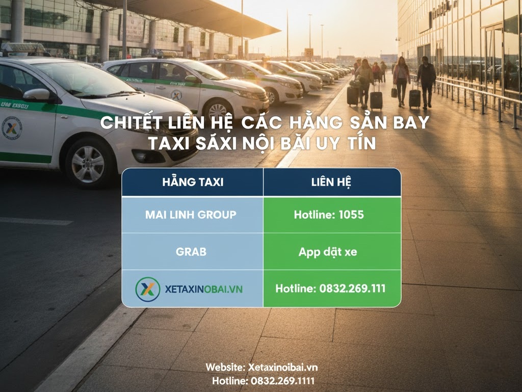 SO SÁNH GIÁ CÁC HÃNG TAXI SÂN BAY NỘI BÀI CHI TIẾT SỐ ĐIỆN THOẠI CÁC HÃNG