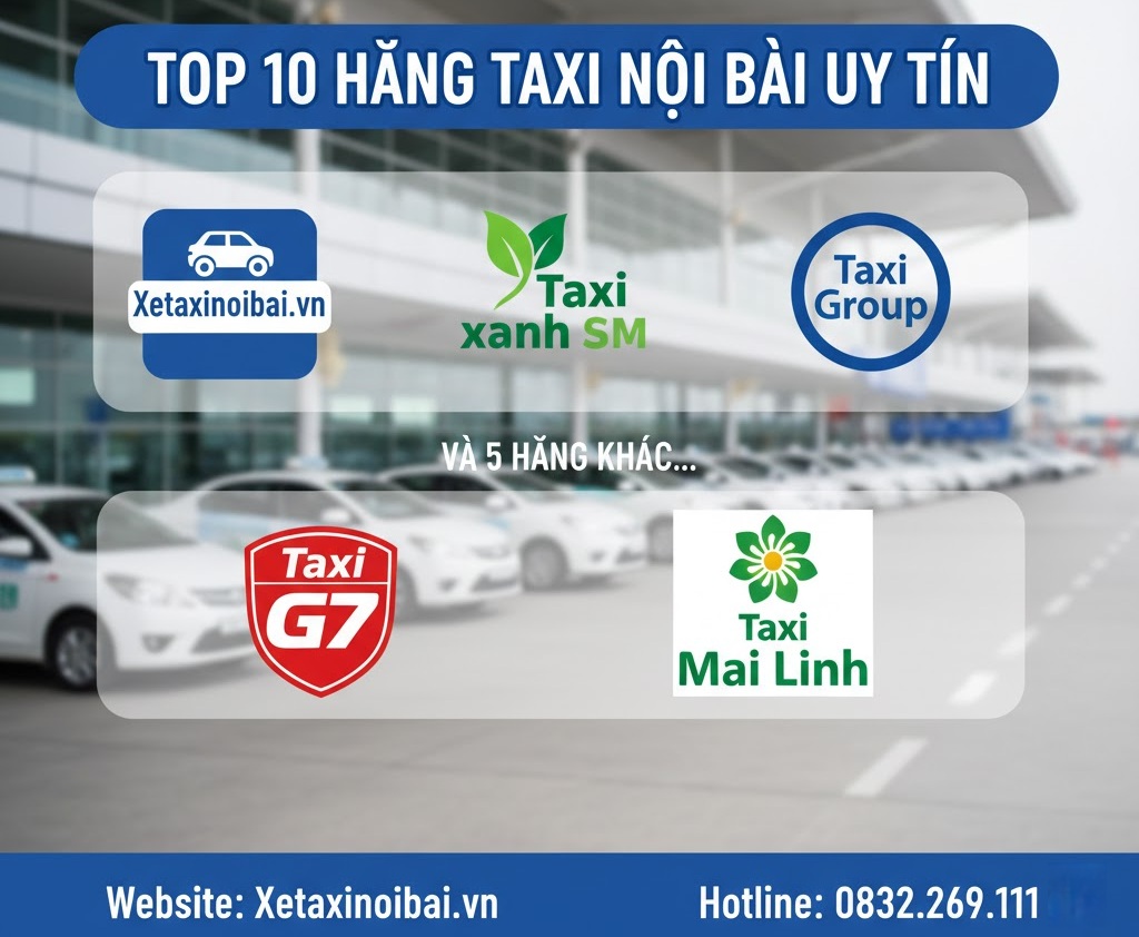Top 10 Hãng Taxi Nội Bài Uy Tín Nhất